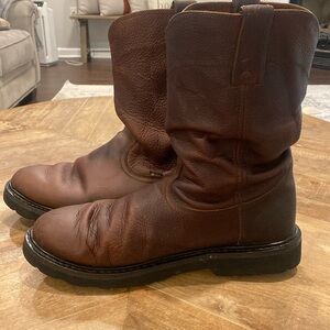 Justin Tan Premium Work Boots [Size: 13W]
